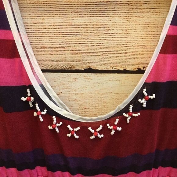 AQUARIUS BOHO BEADED TANK TOP‎ - Picture 4 of 6